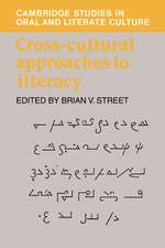 Cross-Cultural Approaches to Literacy