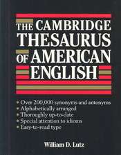 The Cambridge Thesaurus of American English