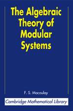 The Algebraic Theory of Modular Systems