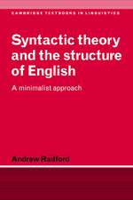 Syntactic Theory and the Structure of English