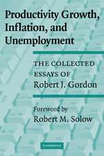 Productivity Growth, Inflation, and Unemployment: The Collected Essays of Robert J. Gordon