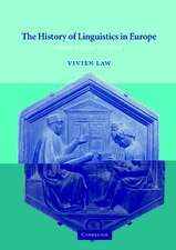 The History of Linguistics in Europe: From Plato to 1600