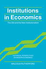 Institutions in Economics