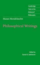 Moses Mendelssohn: Philosophical Writings