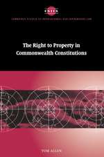 The Right to Property in Commonwealth Constitutions