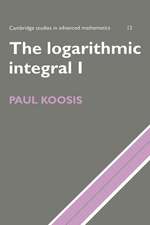 The Logarithmic Integral: Volume 1