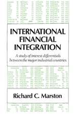 International Financial Integration: A Study of Interest Differentials between the Major Industrial Countries