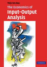 The Economics of Input-Output Analysis