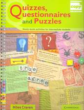 Quizzes, Questionnaires and Puzzles