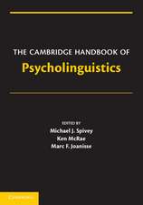 The Cambridge Handbook of Psycholinguistics