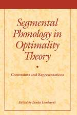 Segmental Phonology in Optimality Theory: Constraints and Representations
