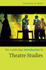 The Cambridge Introduction to Theatre Studies