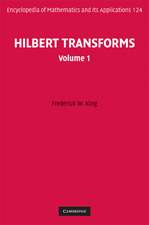 Hilbert Transforms: Volume 1