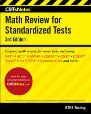 CliffsNotes Math Review for Standardized Tests 3rd Edition