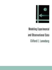 Modeling Experimental and Observational Data