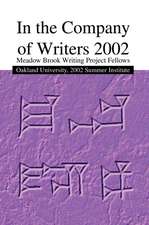 In the Company of Writers 2002