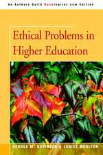 Ethical Problems in Higher Education