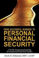 From Successful Business to Personal Financial Security