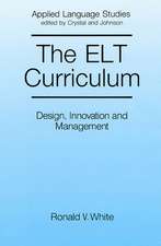 ELT Curriculum – Design, Innovation and Mangement