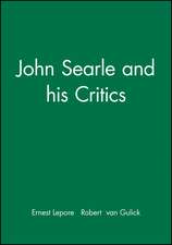 John Searle and his Critics