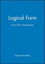 Logical Form: From GB to Minimalism