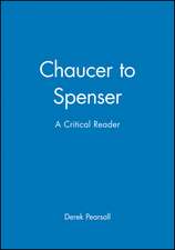 Chaucer to Spenser Reader
