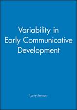 Variability Communicative Development