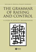 Grammar of Raising and Control