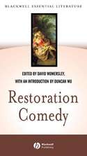 Restoration Comedy (Introduced by Duncan Wu; with texts taken from 