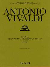 Sonata in G Major for Violin and Basso Continuo Rv798: Critical Edition Score and Parts