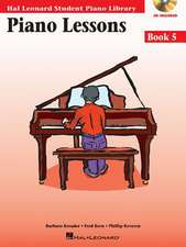 Piano Lessons Book 5 Book/Online Audio