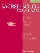 Sacred Solos for All Ages - Low Voice