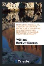 Protection in Germany, a History of German Fiscal Policy During the Nineteenth Century; Protection in Various Countries: Germany