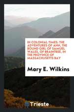 In Colonial Times: The Adventures of Ann, the Bound Girl of Samuel Wales, of Braintree, in the Province of Massachusetts Bay