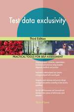 Test data exclusivity Third Edition