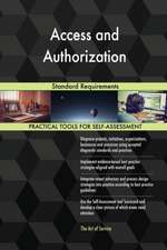 Access and Authorization Standard Requirements
