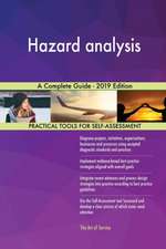 Hazard analysis A Complete Guide - 2019 Edition