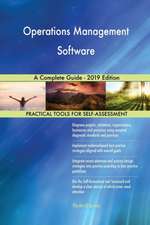 Operations Management Software A Complete Guide - 2019 Edition