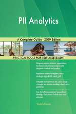 PII Analytics A Complete Guide - 2019 Edition