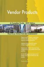 Vendor Products A Complete Guide - 2019 Edition