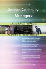 Service Continuity Managers A Complete Guide - 2019 Edition