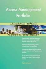 Access Management Portfolio A Complete Guide - 2019 Edition