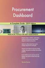 Procurement Dashboard A Complete Guide - 2019 Edition