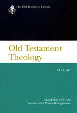 Old Testament Theology Vol I (Otl): A Memoir