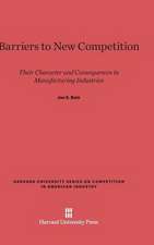 Barriers to New Competition