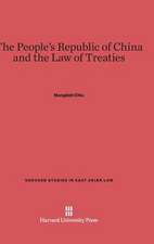 The People's Republic of China and the Law of Treaties