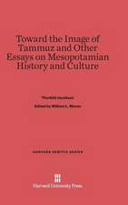 Toward the Image of Tammuz and Other Essays on Mesopotamian History and Culture