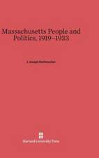 Massachusetts People and Politics, 1919-1933