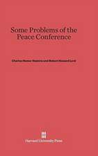 Some Problems of the Peace Conference