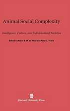 Animal Social Complexity